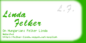 linda felker business card